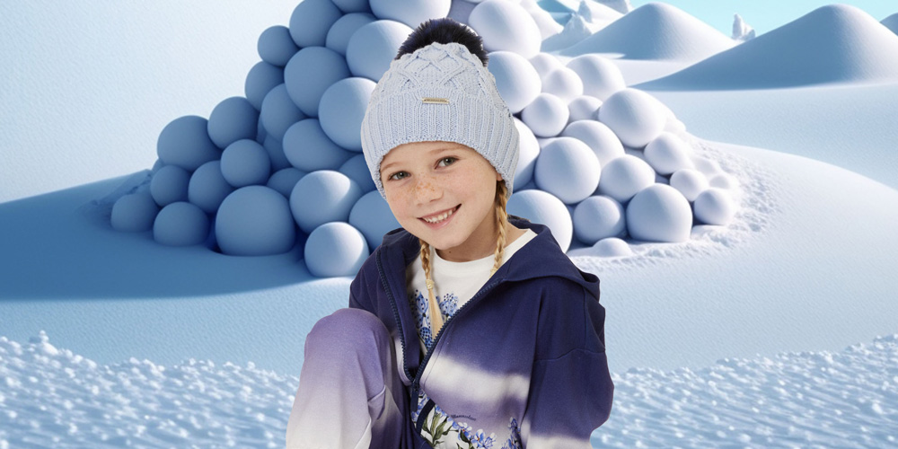 Ubranka świąteczne dla dziewczynki Monnalisa St Moritz - niebieski dres, bluza